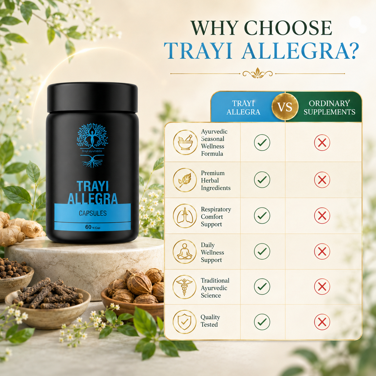 Trayi Allegra Capsules — Certifications